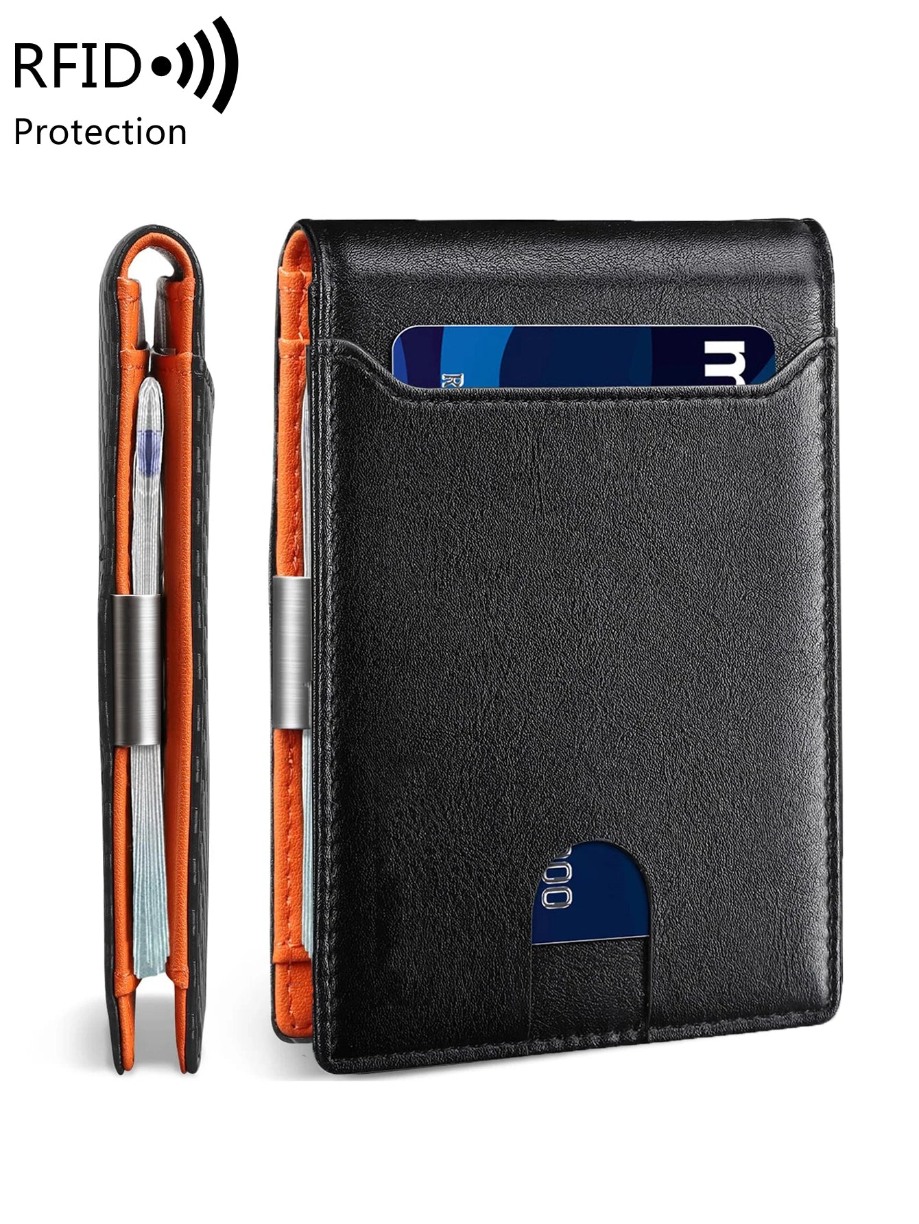 RFID Slim Wallet - Carbon Blue