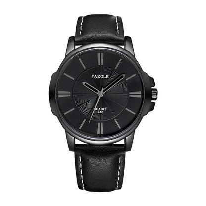 New YAZOLE Mens Watches Top Brand Luxury Blue Glass Watch Men Watch Waterproof Leather Roman Men's Watch Male Clock relojes saat