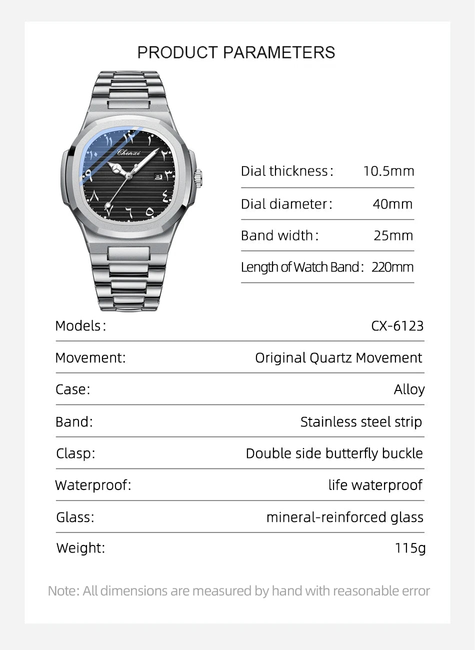 Arabic Dial Watch - Black