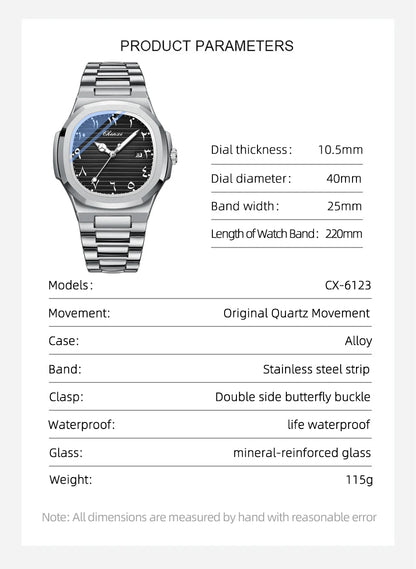 Arabic Dial Watch - Black