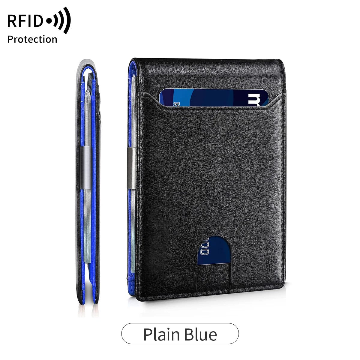 RFID Slim Wallet - Carbon Blue
