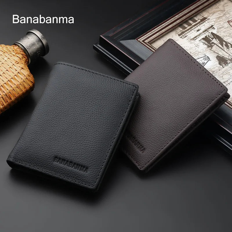Leather Bifold Wallet - Black