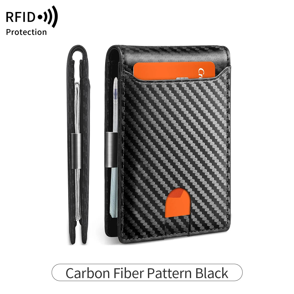 RFID Slim Wallet - Carbon Blue