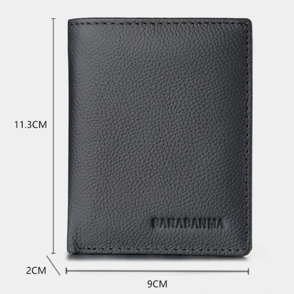 Leather Bifold Wallet - Black