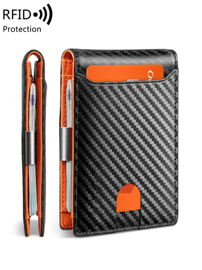 RFID Slim Wallet - Carbon Blue