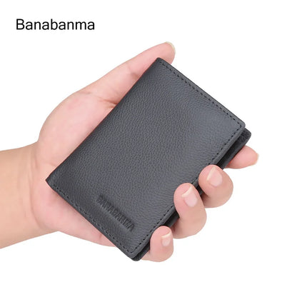 Leather Bifold Wallet - Black