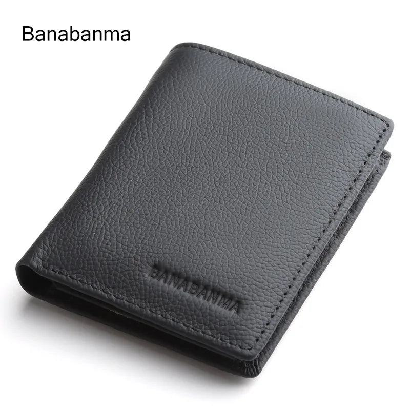 Leather Bifold Wallet - Black