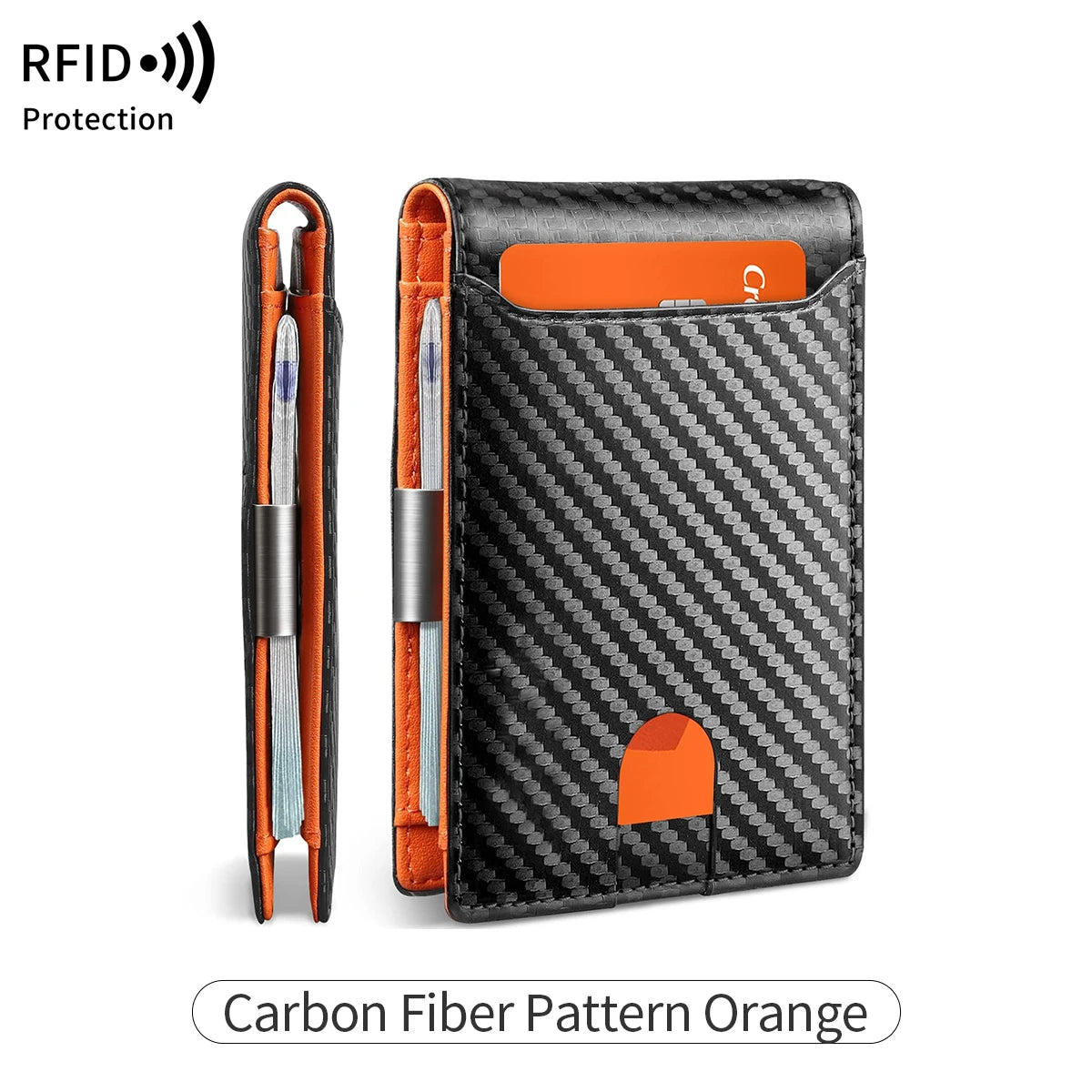 RFID Slim Wallet - Carbon Blue