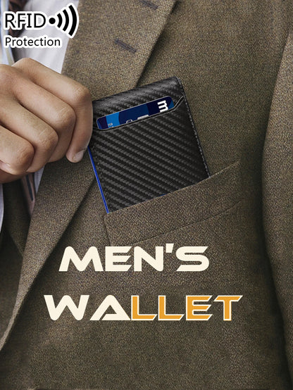 RFID Slim Wallet - Carbon Blue
