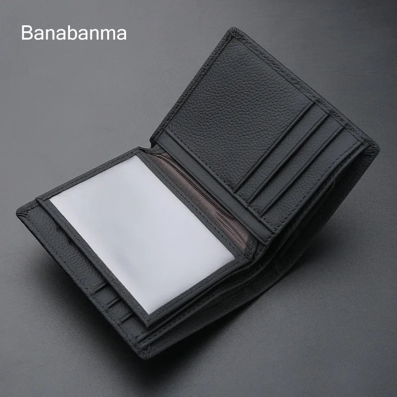 Leather Bifold Wallet - Black