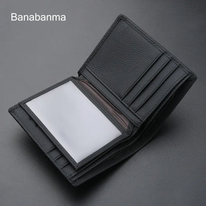 Leather Bifold Wallet - Black