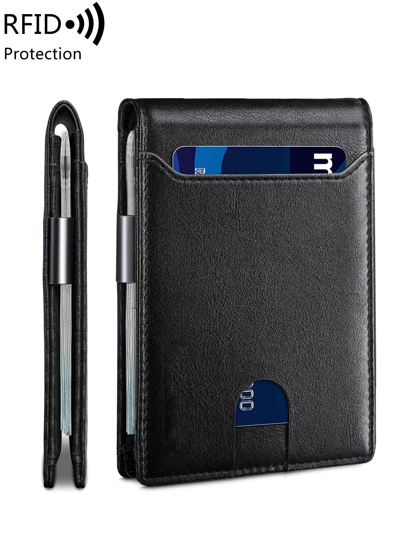 RFID Slim Wallet - Carbon Blue