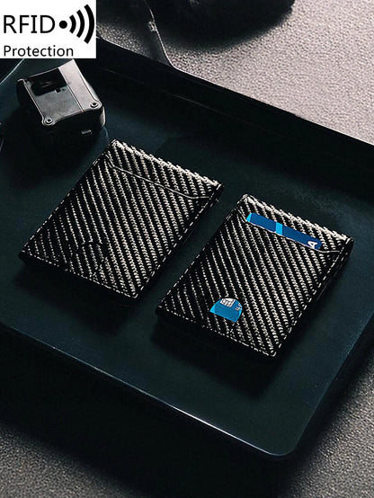 RFID Slim Wallet - Carbon Blue
