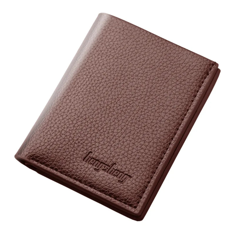 Leather Bifold Wallet - Black