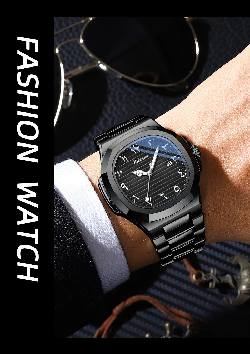 Arabic Dial Watch - Black